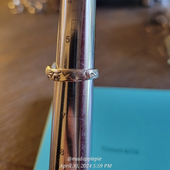 1885 Tiffany & Co.  Dandelion Spoon Ring in Sterling Silver Luxury Vintage #38 - Picture 11 of 12